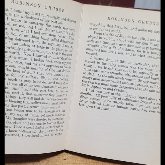 Antique Maroon Classic Book Set 1925, Robinson Curso - Picture 11 of 12